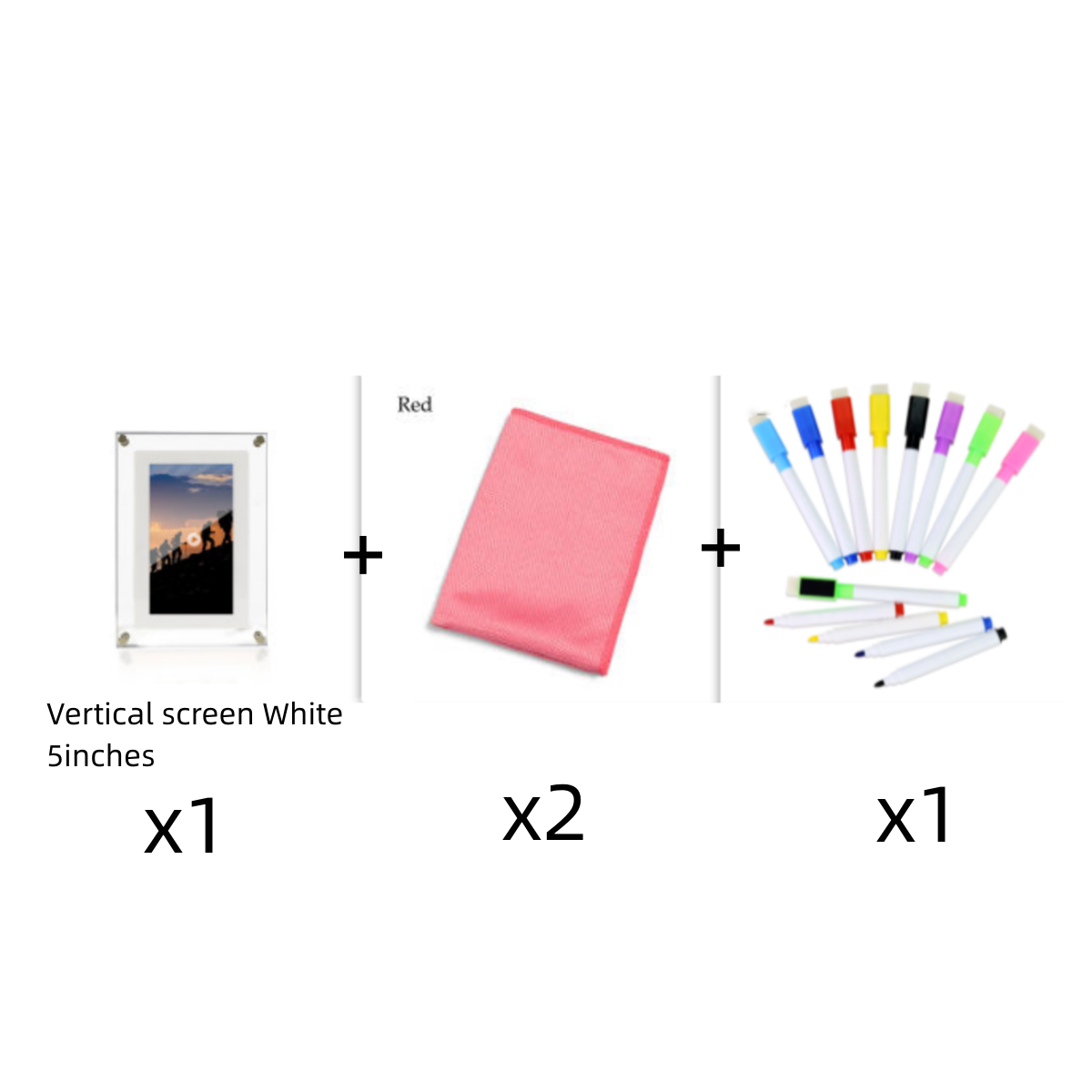 Digital Picture Frame Acrylic Video Player Digital Photo Frame Vertical Display With 1GB And Battery Type C Video Frame Gift For Loved 16