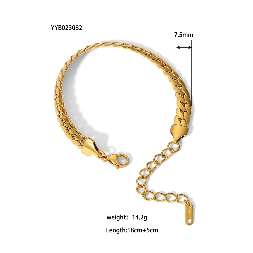 Stainless Steel Ornament Bracelet Female 21