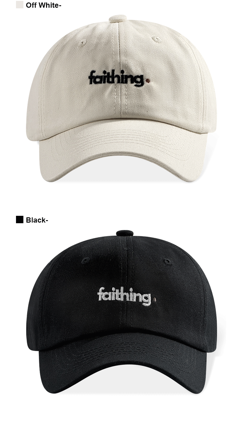 Religious Christian Faithing Letter Embroidery Black Vintage Casual Unisex Baseball Cap 19