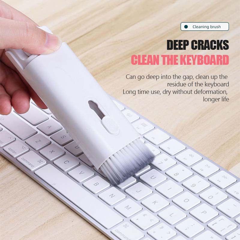 Multifunctional Bluetooth-compatible Headset Cleaning Pen Set Keyboard Cleaner Cleaning Tools Cleaner Keycap Puller Kit 9