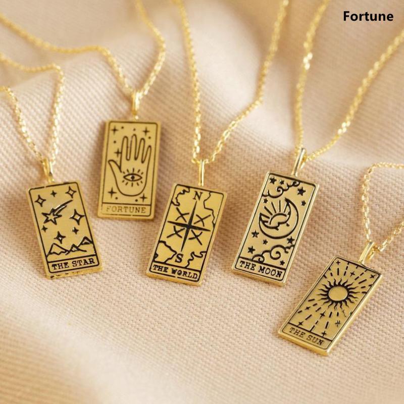 Fashion Tarot Card Artifact Pendant Necklace 7