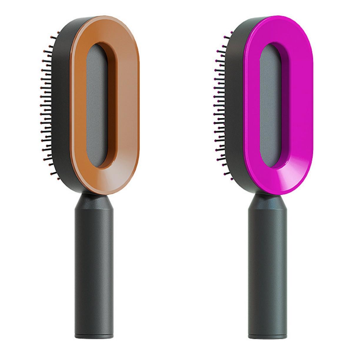 Self Cleaning Hair Brush For Women One-key Cleaning Hair Loss Airbag Massage Scalp Comb Anti-Static Hairbrush 61