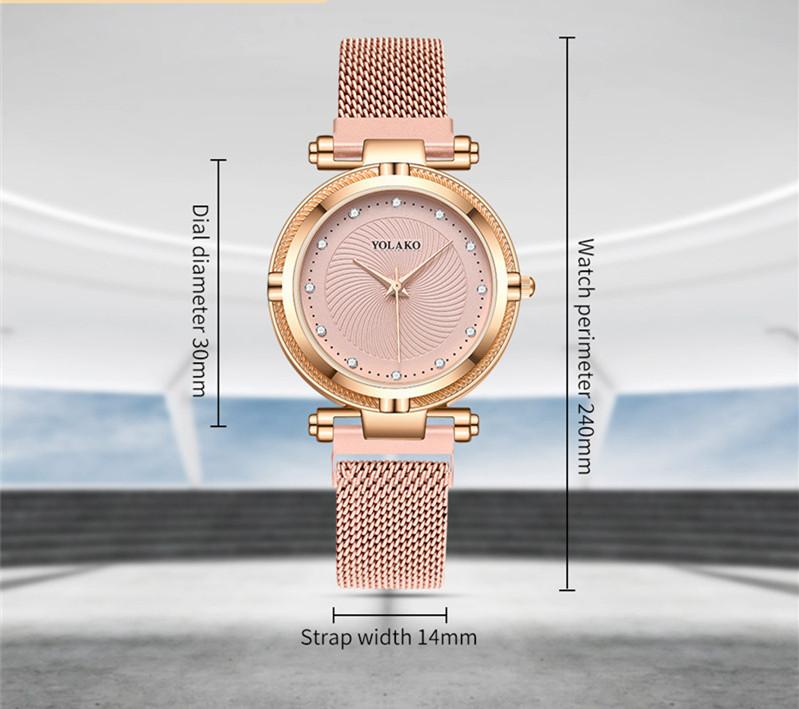 Fashion Diamond Women's Lazy Magnet Wrist Watch 12