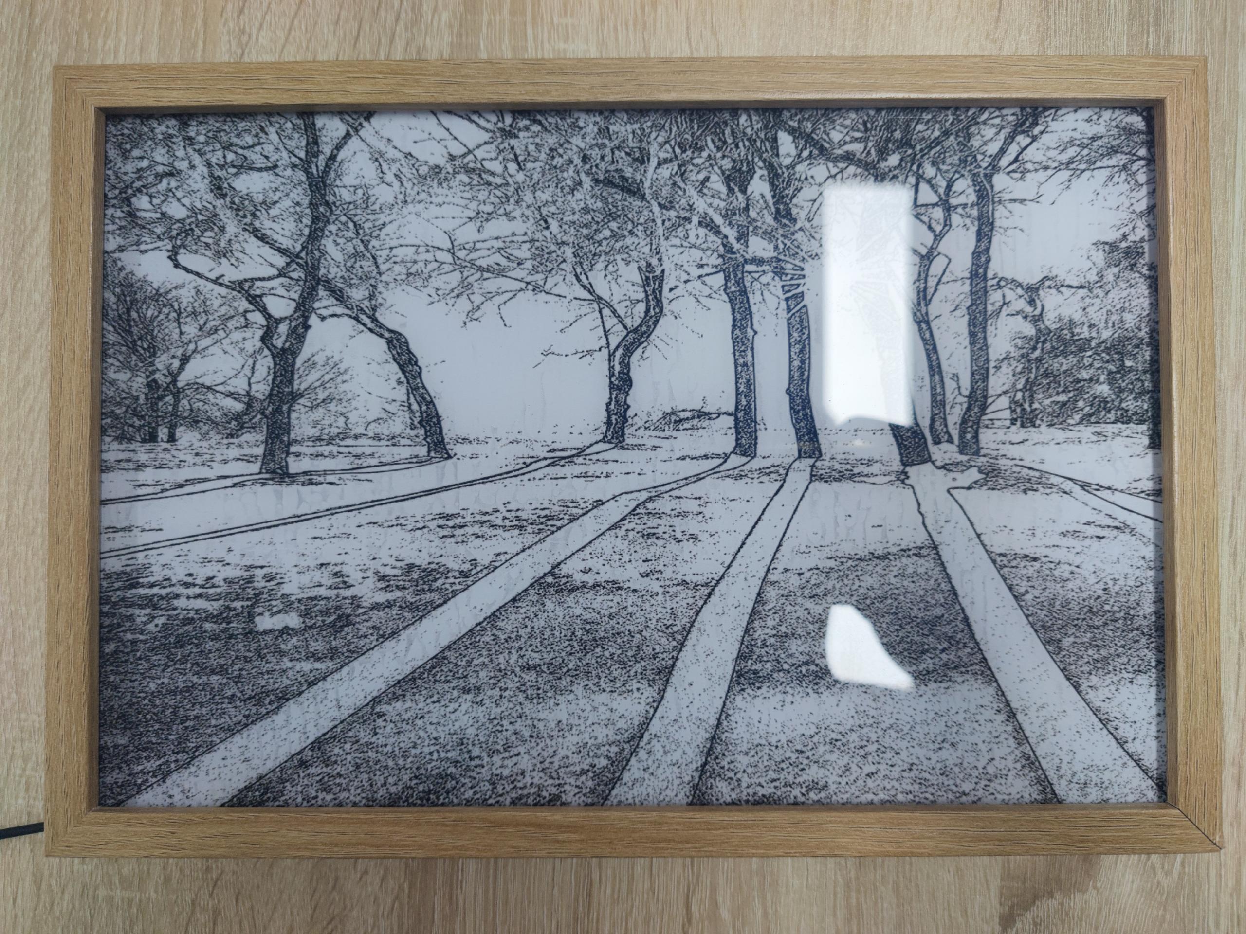 Illuminated Picture LED Decorative Light Painting Bedside Picture Style Creative Modern Simulate Sunshine Drawing Night Light Gift 15