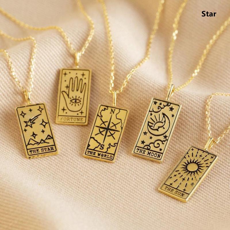 Fashion Tarot Card Artifact Pendant Necklace 6