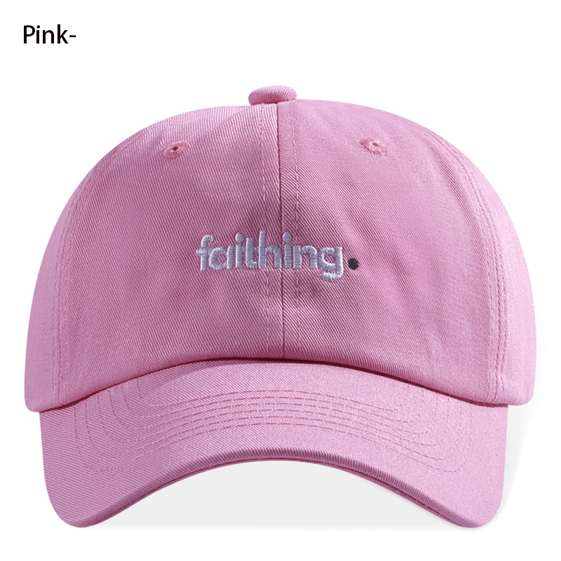 Religious Christian Faithing Letter Embroidery Black Vintage Casual Unisex Baseball Cap 9