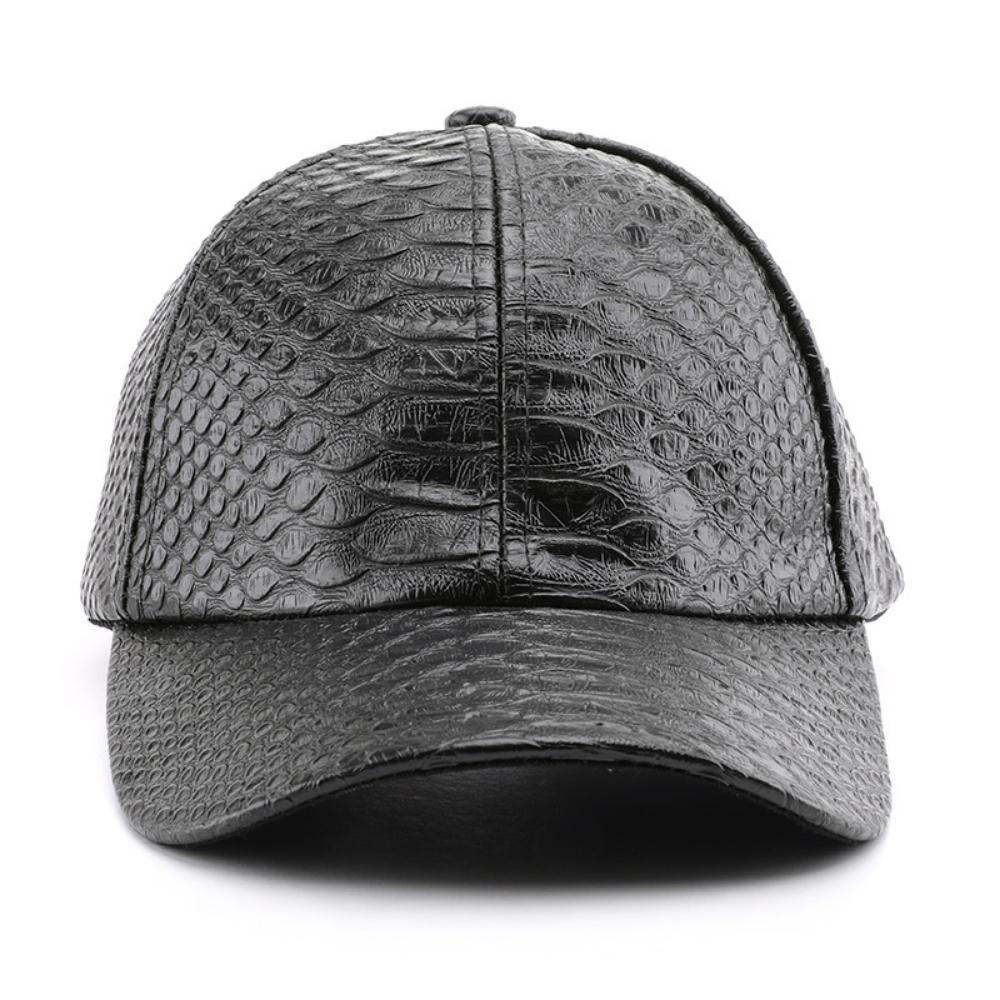 Monochromatic Light Board PU Leather Adjustable Trend Casual Baseball Cap Suitable For Outdoor Sports And Travel 5