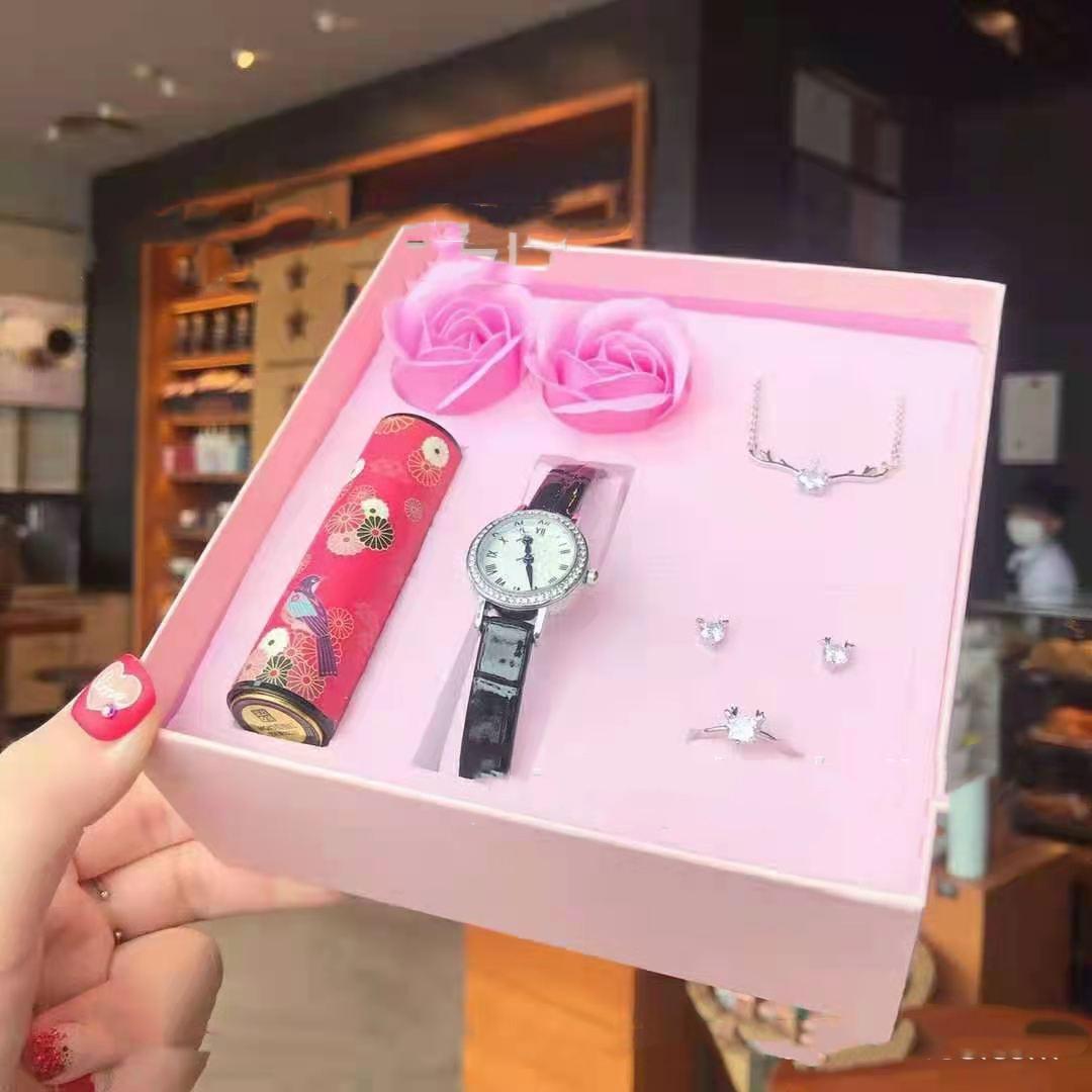 Life Has You Chinese Style Lipstick Beauty Quartz Calendar Watch 5