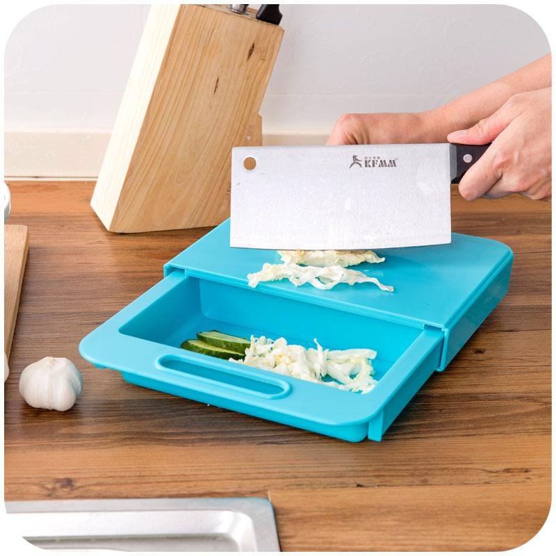 Multifunction Kitchen Chopping Blocks Sinks Drain Basket Cutting Board Vegetable Meat Tools Kitchen Accessories Chopping Board 3