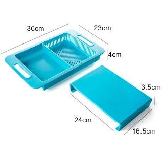 Multifunction Kitchen Chopping Blocks Sinks Drain Basket Cutting Board Vegetable Meat Tools Kitchen Accessories Chopping Board 6