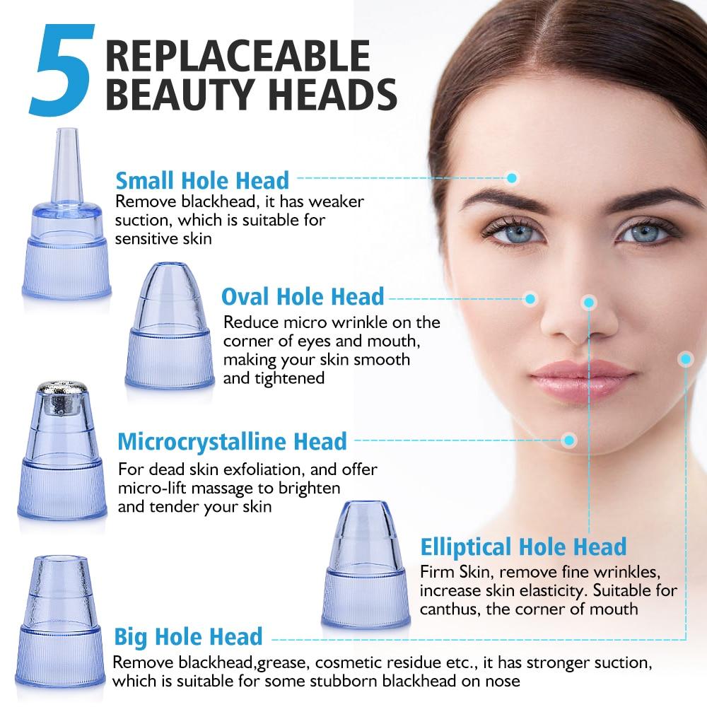Blackhead Instrument Electric Suction Facial Washing Instrument Beauty Acne Cleaning Blackhead Suction Instrument 8