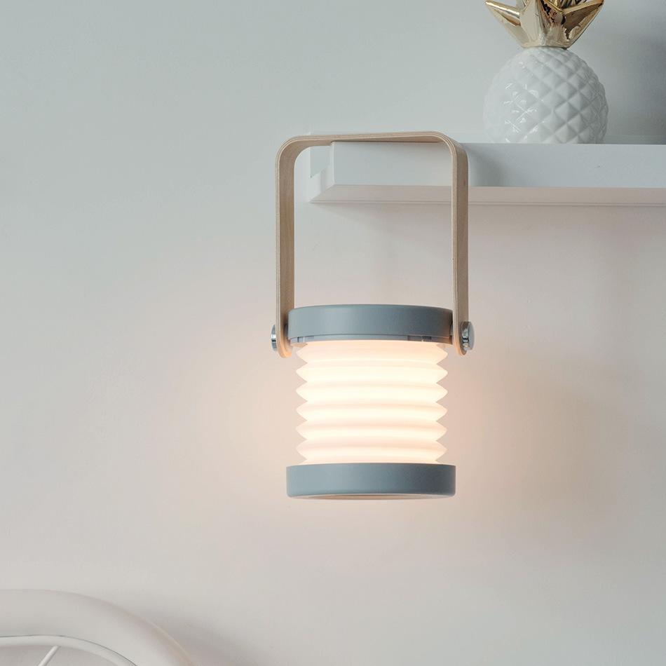 Foldable Touch Dimmable Reading LED Night Light Portable Lantern Lamp USB Rechargeable For Home Decor 3