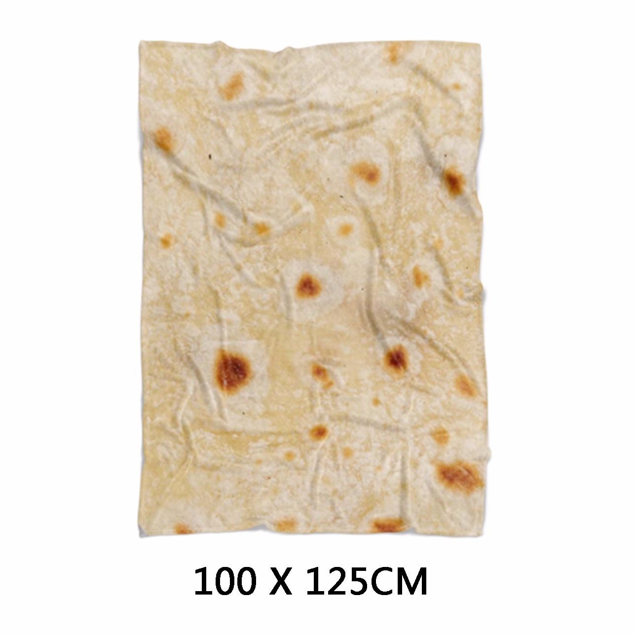Super Soft Warm Flannel Burrito Blankets 280Gsm Round Shape Airplane Travel Throw Coral Fleece Tortilla Nap Wrap Blankets 13