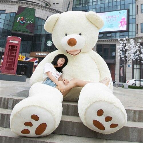Giant Teddy Bear Plush Toy Huge  Soft Toys  Leather Shell 4