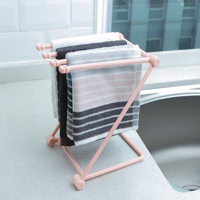 Foldable Dishcloth Shelf Kitchen Accessories Gadget Organizer 6