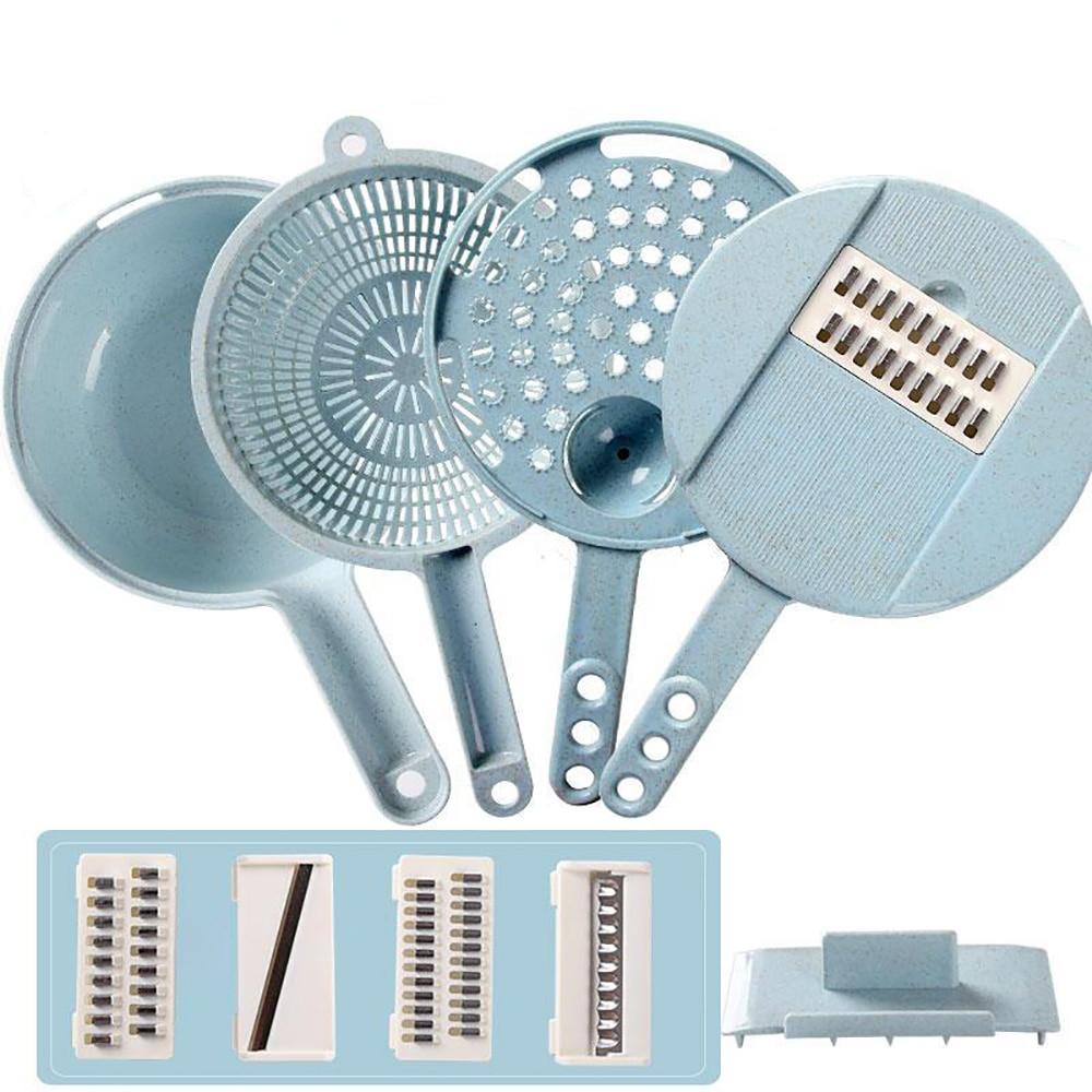 8 In 1 Mandoline Slicer Vegetable Slicer Potato Peeler Carrot Onion Grater With Strainer Vegetable Cutter Kitchen Accessories 6