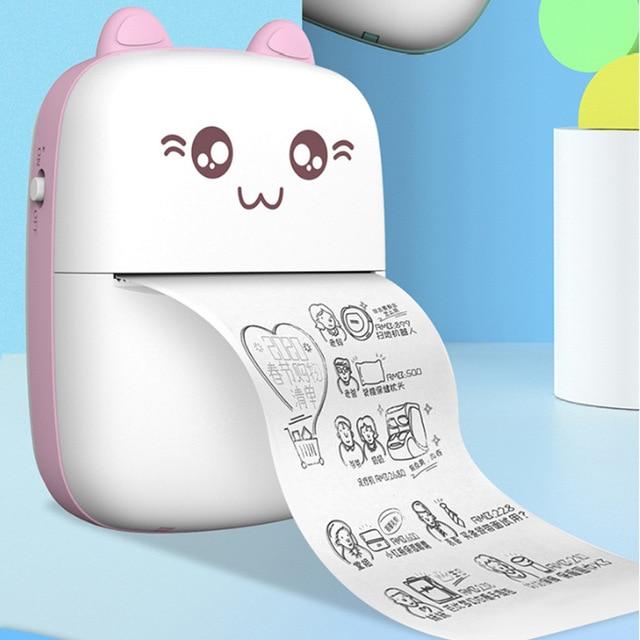 Mini Printer Portable Mini Bluetooth WiFi New Wrong Printer Mobile Phone Photo Title Note Hot Print Pocket Student Error Label Printer 9
