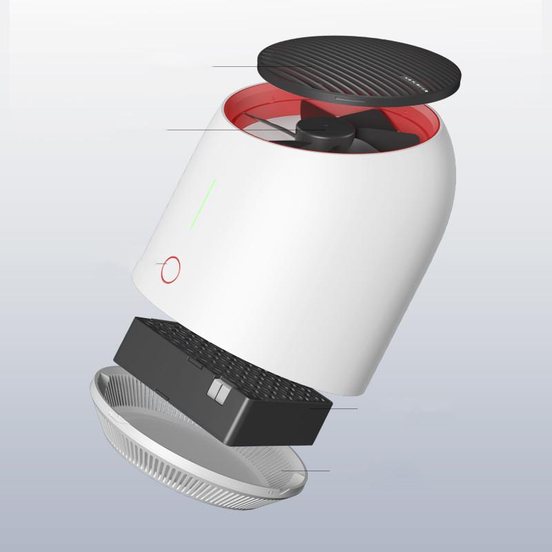 Portable Air Purifier for Home Bedroom Office, USB Quiet Small Desktop Air Cleaner, 3 Modes for Removing Dust Pet Dander 3