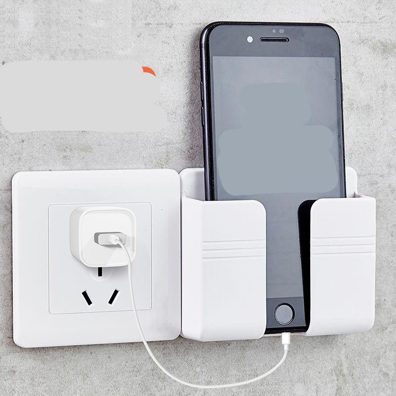 Mobile Phone Charging Storage Rack Punch-free Sticky Storage Box 5