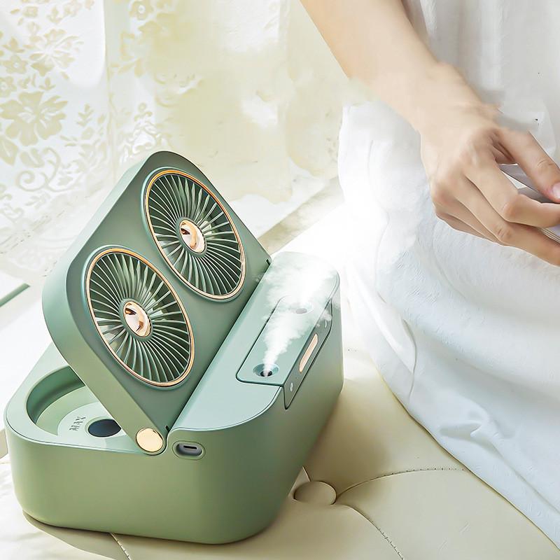 New Double Fan Blade Double Spray Fan Humidifying And Cooling Air Cooler 5