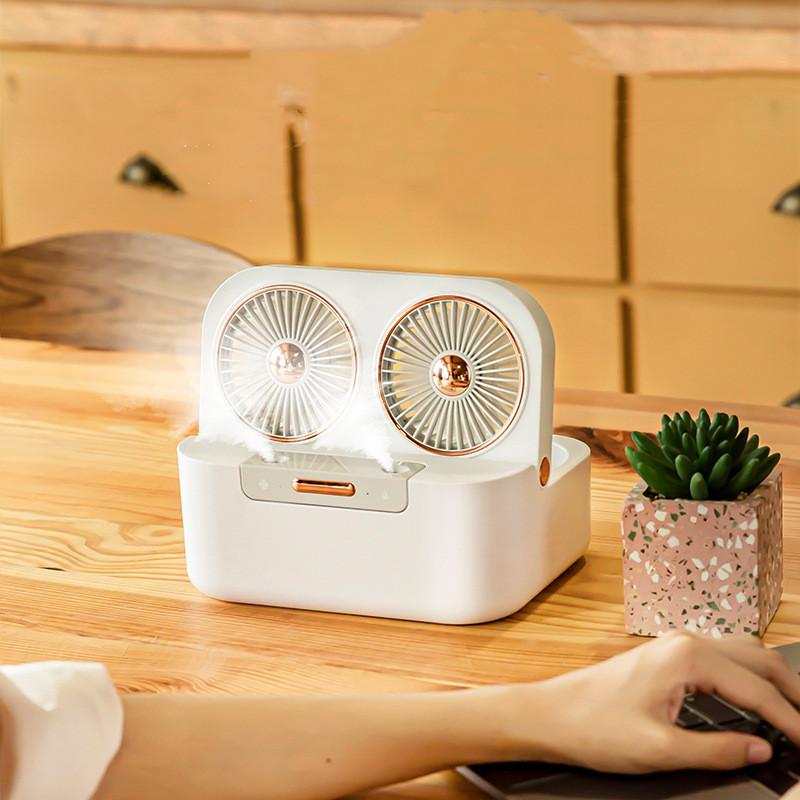 New Double Fan Blade Double Spray Fan Humidifying And Cooling Air Cooler 3