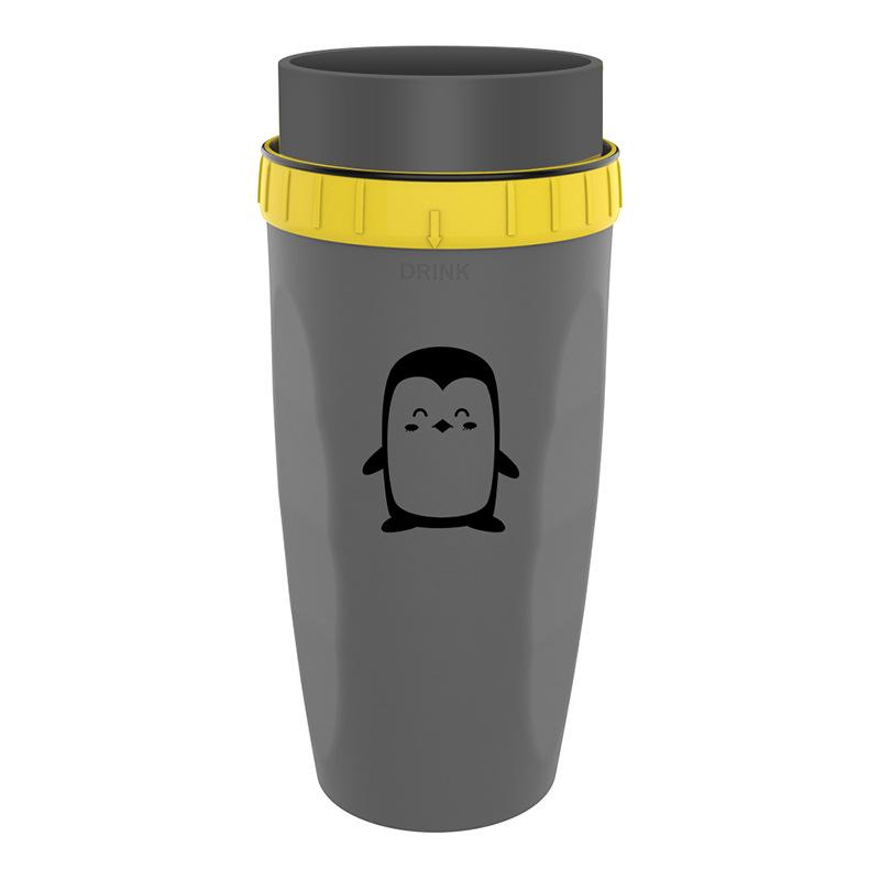 No Cover Twist Cup Travel Portable Cup Double Insulation Tumbler Straw Sippy Water Bottles Portable For Children Adults 15