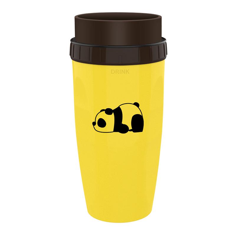 No Cover Twist Cup Travel Portable Cup Double Insulation Tumbler Straw Sippy Water Bottles Portable For Children Adults 14