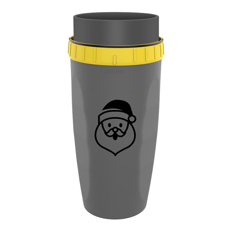 No Cover Twist Cup Travel Portable Cup Double Insulation Tumbler Straw Sippy Water Bottles Portable For Children Adults 12