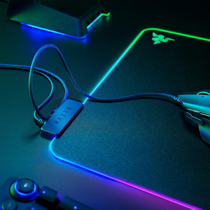 Razer Firefly Hard V2 RGB Game Mouse Pad Can Customize The Built-in Cable Non Slip Rubber Base 4