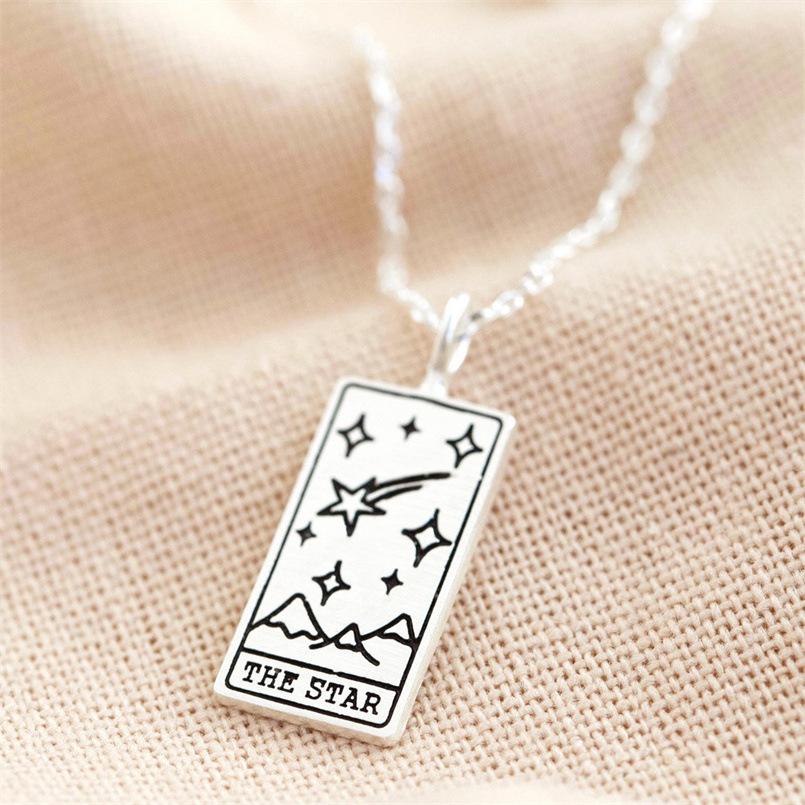 Fashion Tarot Card Artifact Pendant Necklace 12
