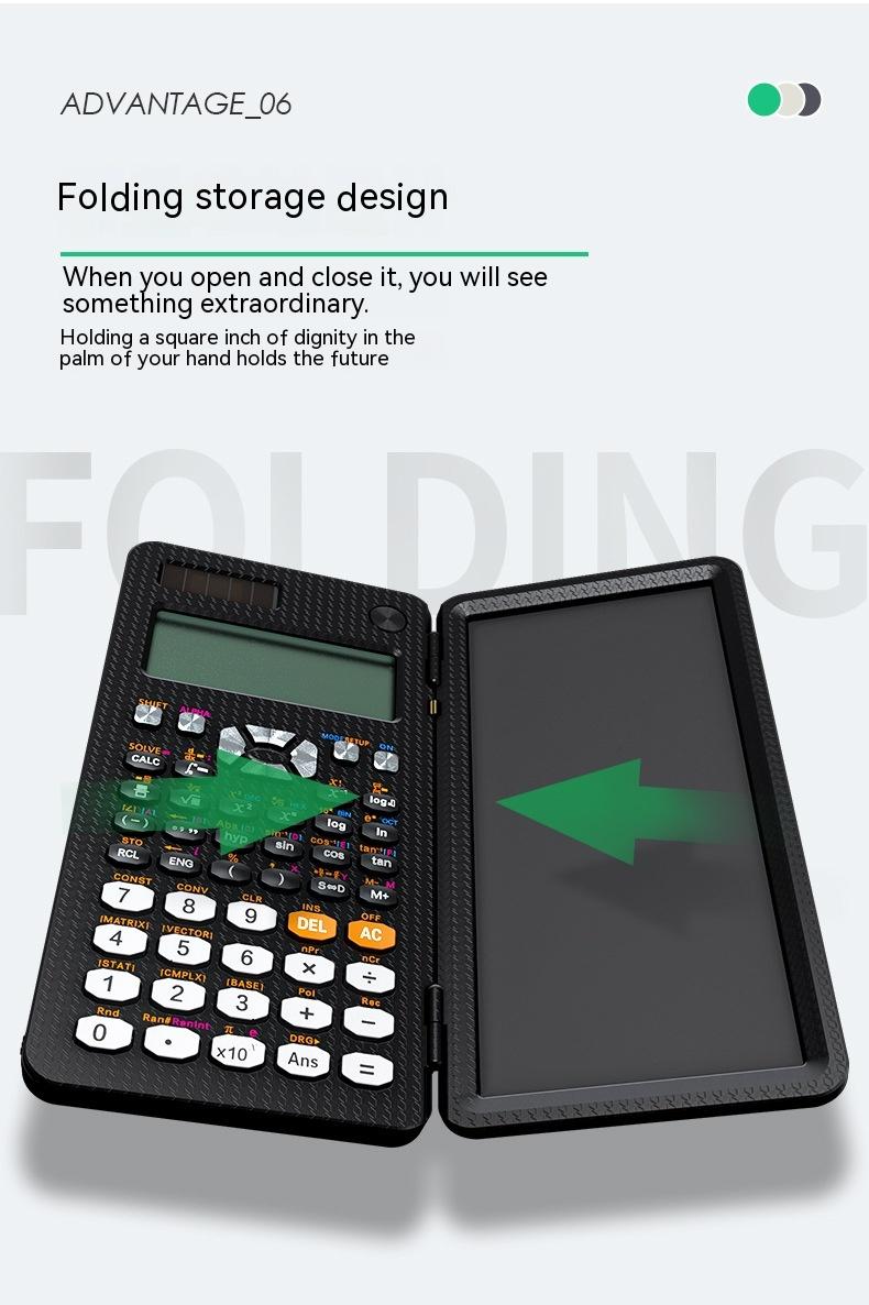 2 In 1 Foldable Scientific Calculators Handwriting Tablet Learning Function Calculator  Foldable Desk Scientific Calculators 8