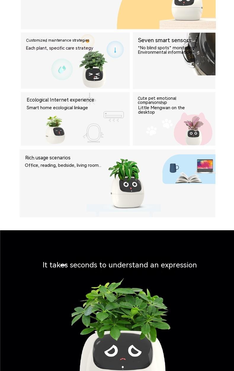 Smart Planter Endless Fun Over 49 Rich Expressions 7 Smart Sensors And AI Chips Make Raising Plants Easy And Fun 11