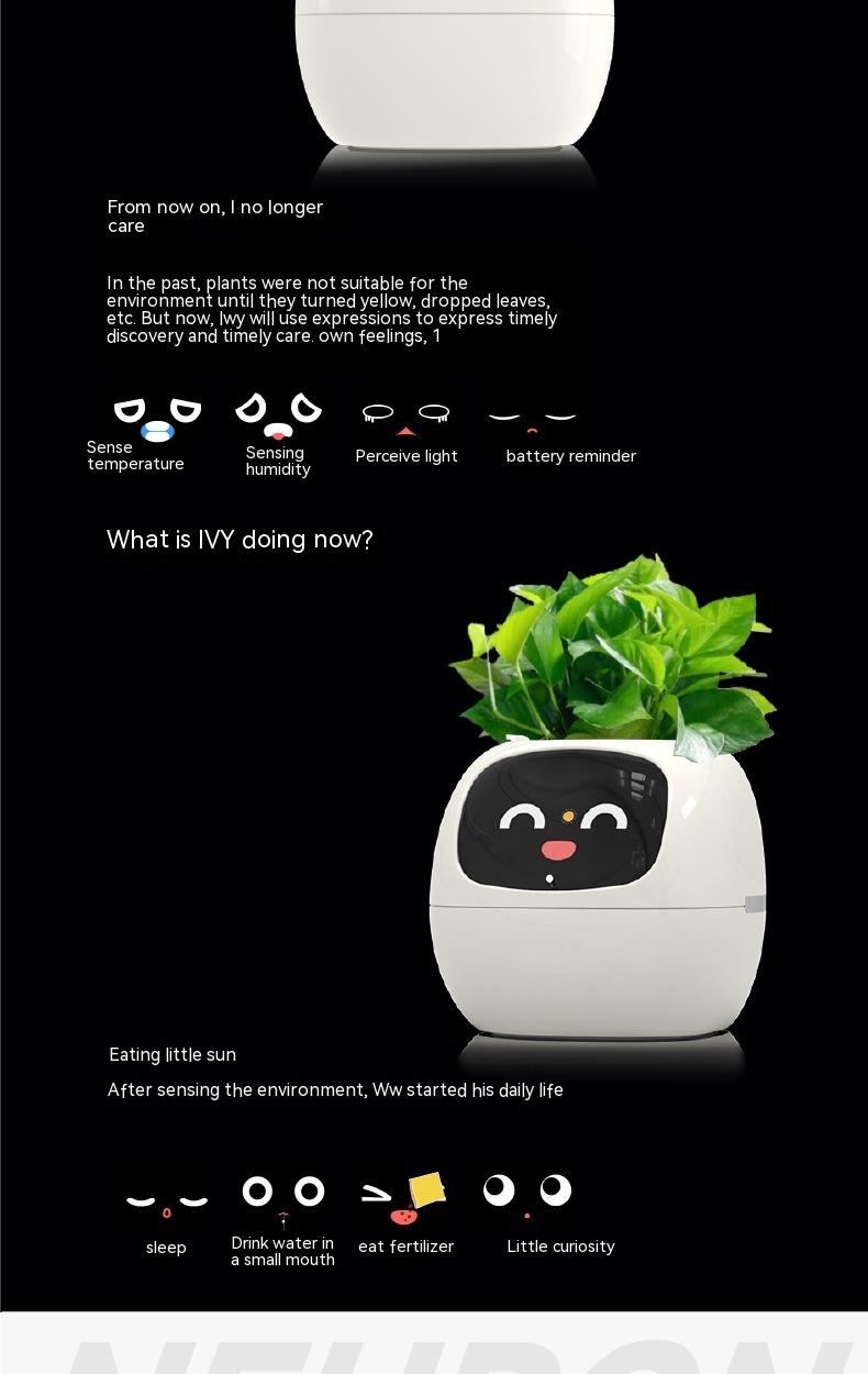 Smart Planter Endless Fun Over 49 Rich Expressions 7 Smart Sensors And AI Chips Make Raising Plants Easy And Fun 12