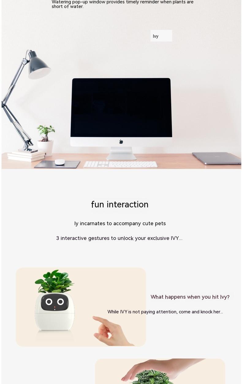 Smart Planter Endless Fun Over 49 Rich Expressions 7 Smart Sensors And AI Chips Make Raising Plants Easy And Fun 16