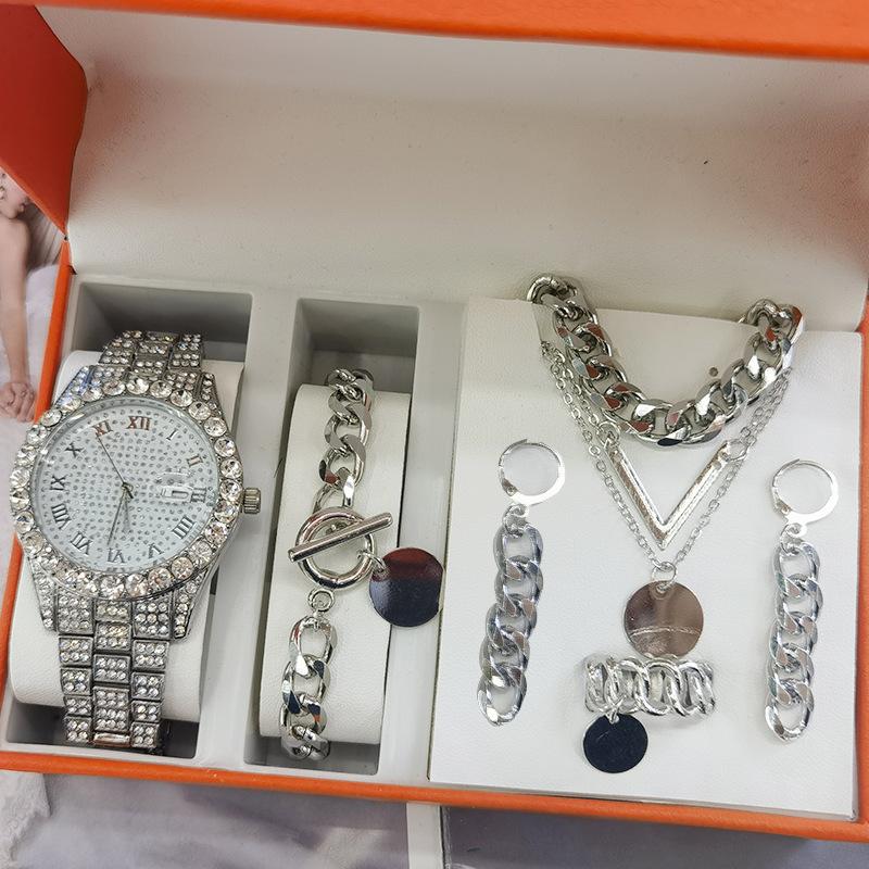 Women's Watch Jewelry 5-piece Set New Quartz Watch Gift Suit Wrist Watch 27