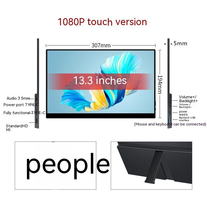 Touch Portable Monitor Mobile Phone Computer Game External Expansion Screen 19