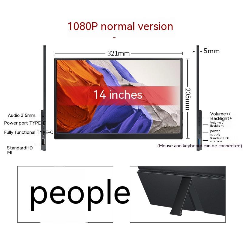 Touch Portable Monitor Mobile Phone Computer Game External Expansion Screen 20
