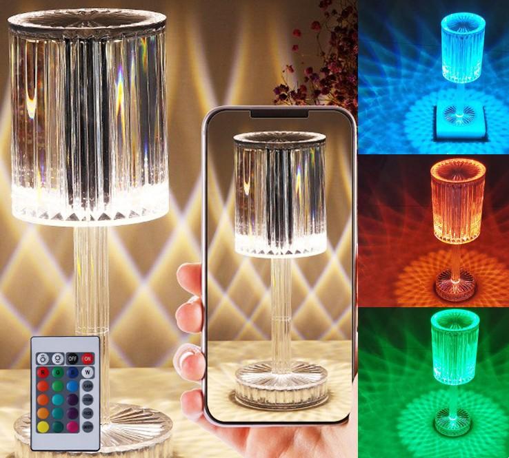 New Crystal Table Lamp Hotel Decoration Diamond Romantic Warm Led For Home Decor Romantic Gift Night Light 11