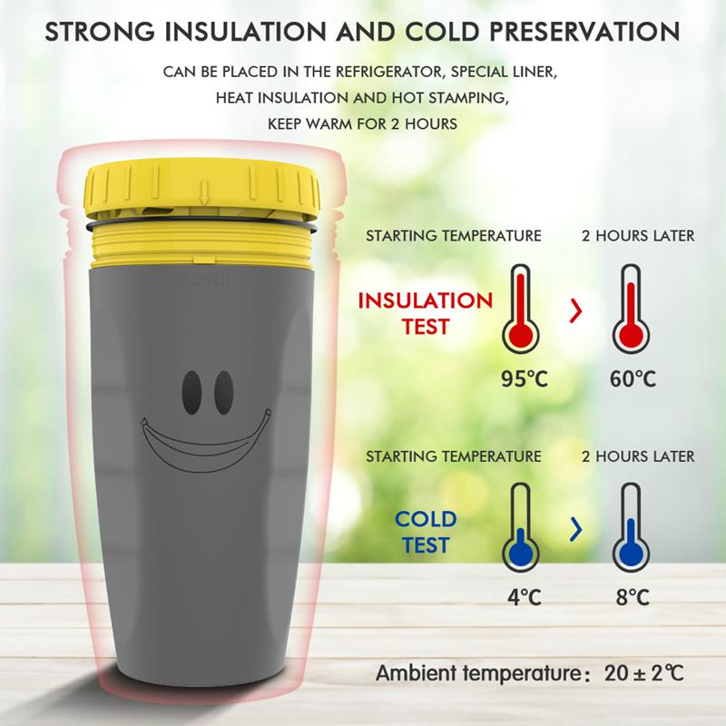 No Cover Twist Cup Travel Portable Cup Double Insulation Tumbler Straw Sippy Water Bottles Portable For Children Adults 4