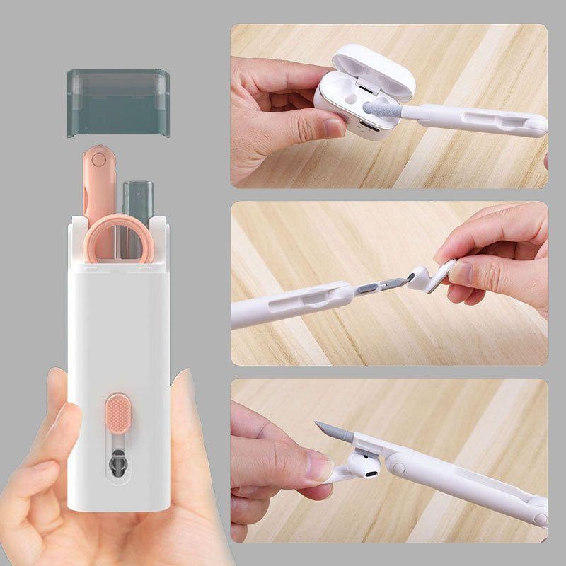 Multifunctional Bluetooth-compatible Headset Cleaning Pen Set Keyboard Cleaner Cleaning Tools Cleaner Keycap Puller Kit 4