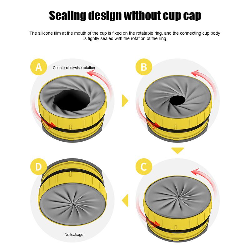 No Cover Twist Cup Travel Portable Cup Double Insulation Tumbler Straw Sippy Water Bottles Portable For Children Adults 5