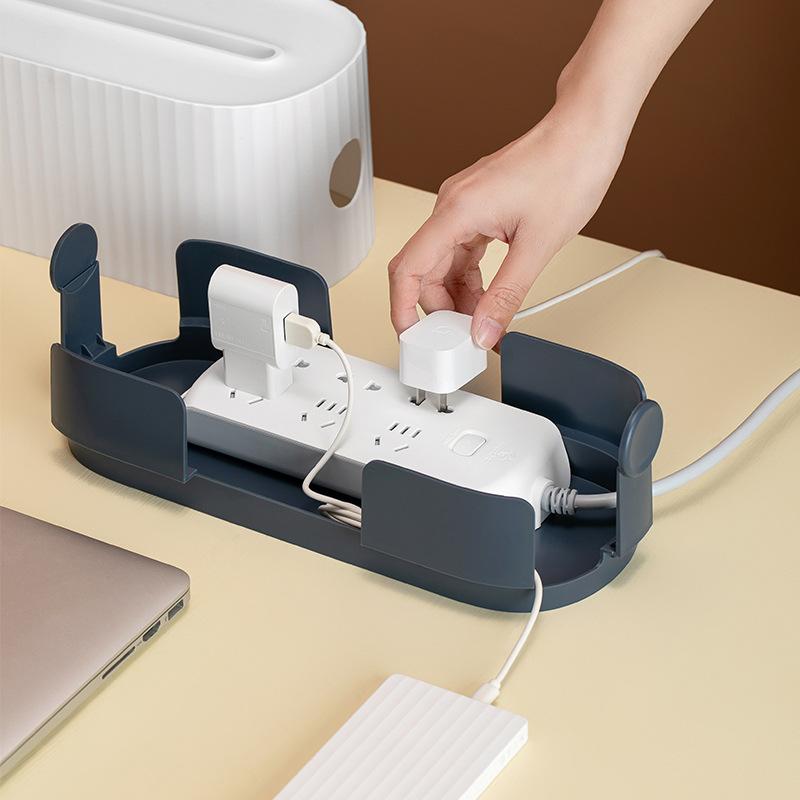 Power Strip Wire Case Cable Storage Box Anti Dust Charger Socket Organizer Network Line Storage Bin Charger Wire Management 4