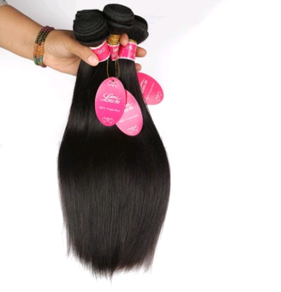 Real human hair straight wave human hair hair curtain natural color wig hair extension 3