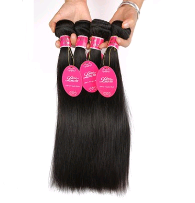 Real human hair straight wave human hair hair curtain natural color wig hair extension 4