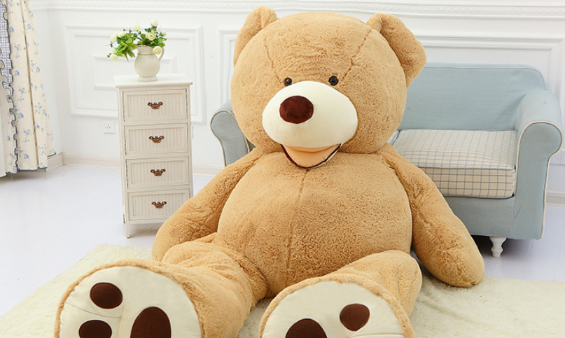 Giant Teddy Bear Plush Toy Huge  Soft Toys  Leather Shell 6