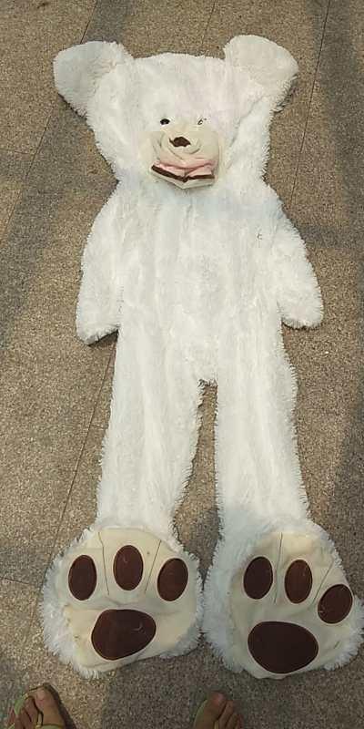 Giant Teddy Bear Plush Toy Huge  Soft Toys  Leather Shell 8
