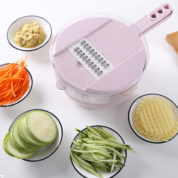 8 In 1 Mandoline Slicer Vegetable Slicer Potato Peeler Carrot Onion Grater With Strainer Vegetable Cutter Kitchen Accessories 11