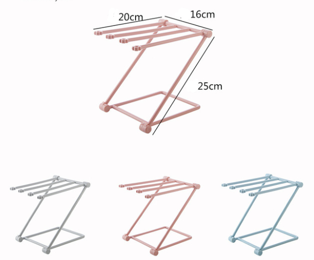 Foldable Dishcloth Shelf Kitchen Accessories Gadget Organizer 7