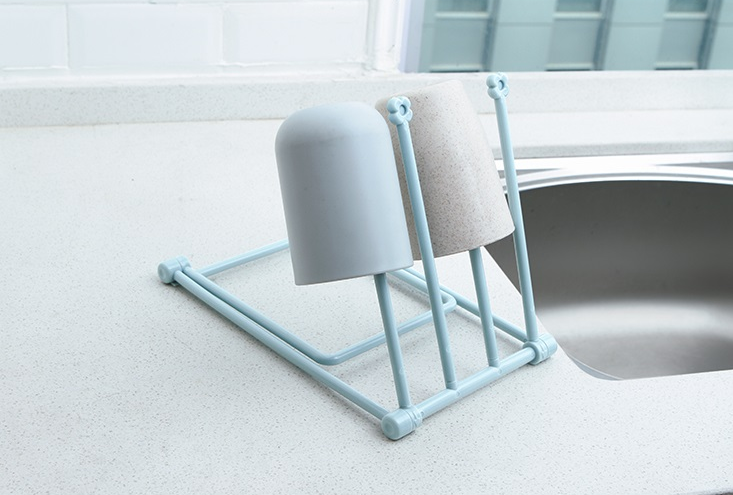 Foldable Dishcloth Shelf Kitchen Accessories Gadget Organizer 4