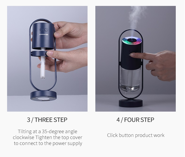 Magic Shadow USB Air Humidifier For Home With Projection Night Lights Ultrasonic Car Mist Maker Mini Office Air Purifier 8